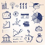 Graphics and diagrams hand-drawn illustration N3