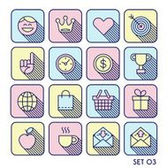 hipster icon set N2