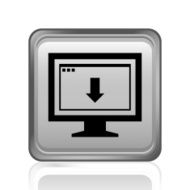 Computer Monitor icon on a square button - SteelSeries N5
