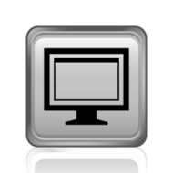 Computer Monitor icon on a square button - SteelSeries N29