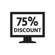 Computer Monitor icon on a white background - SingleSeries N26
