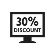 Computer Monitor icon on a white background - SingleSeries N35