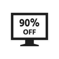 Computer Monitor icon on a white background - SingleSeries N52