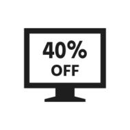 Computer Monitor icon on a white background - SingleSeries N57