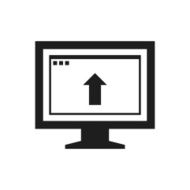 Computer Monitor icon on a white background - SingleSeries N61