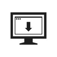 Computer Monitor icon on a white background - SingleSeries N62