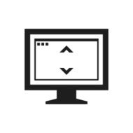 Computer Monitor icon on a white background - SingleSeries N64