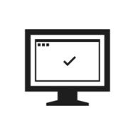 Computer Monitor icon on a white background - SingleSeries N67