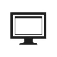 Computer Monitor icon on a white background - SingleSeries N83