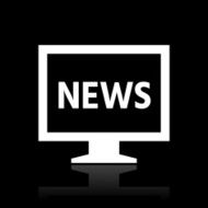 Computer Monitor icon on a black background - WhiteSeries N14
