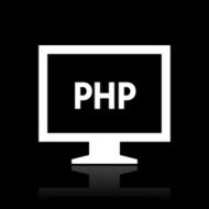 Computer Monitor icon on a black background - WhiteSeries N18