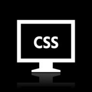 Computer Monitor icon on a black background - WhiteSeries N29