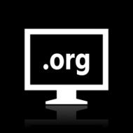 Computer Monitor icon on a black background - WhiteSeries N33