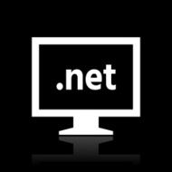 Computer Monitor icon on a black background - WhiteSeries N34