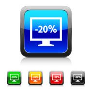Computer Monitor icon on color buttons - StyleSeries N58