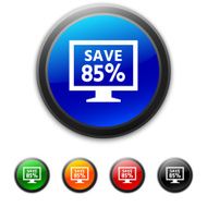 Computer Monitor icon on round buttons - ShinedSeries N20