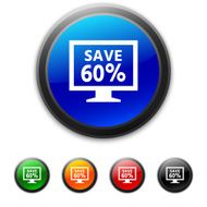 Computer Monitor icon on round buttons - ShinedSeries N25