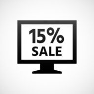 Computer Monitor icon on a white background - ShadeSeries N3