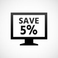Computer Monitor icon on a white background - ShadeSeries N4