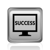 Computer Monitor icon on a square button - SteelSeries N31