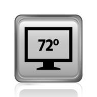 Computer Monitor icon on a square button - SteelSeries N34