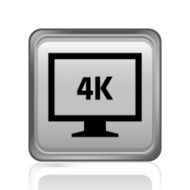 Computer Monitor icon on a square button - SteelSeries N36