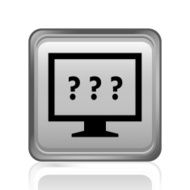 Computer Monitor icon on a square button - SteelSeries N37
