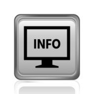 Computer Monitor icon on a square button - SteelSeries N42