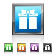 Gift Box icon on square buttons - SquaredSeries