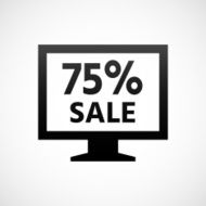Computer Monitor icon on a white background - ShadeSeries N5