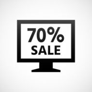 Computer Monitor icon on a white background - ShadeSeries N6