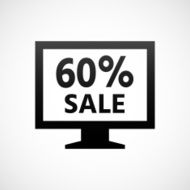 Computer Monitor icon on a white background - ShadeSeries N8