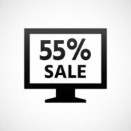 Computer Monitor icon on a white background - ShadeSeries N9