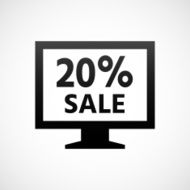 Computer Monitor icon on a white background - ShadeSeries N12