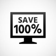 Computer Monitor icon on a white background - ShadeSeries N15