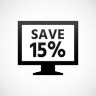 Computer Monitor icon on a white background - ShadeSeries N29