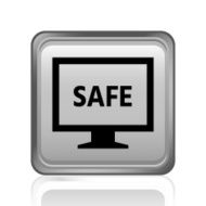 Computer Monitor icon on a square button - SteelSeries N48