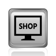 Computer Monitor icon on a square button - SteelSeries N51