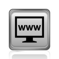 Computer Monitor icon on a square button - SteelSeries N53