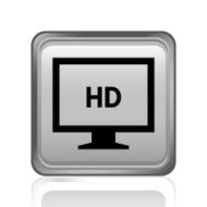 Computer Monitor icon on a square button - SteelSeries N56