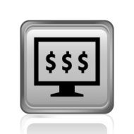 Computer Monitor icon on a square button - SteelSeries N66