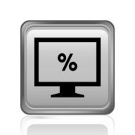 Computer Monitor icon on a square button - SteelSeries N67