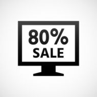 Computer Monitor icon on a white background - ShadeSeries N39
