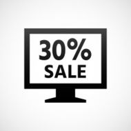 Computer Monitor icon on a white background - ShadeSeries N41