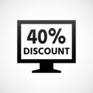 Computer Monitor icon on a white background - ShadeSeries N49