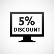 Computer Monitor icon on a white background - ShadeSeries N56