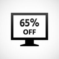 Computer Monitor icon on a white background - ShadeSeries N60