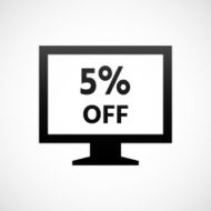 Computer Monitor icon on a white background - ShadeSeries N66