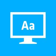 Computer Monitor icon on a blue background - SmoothSeries N110
