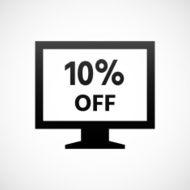 Computer Monitor icon on a white background - ShadeSeries N76
